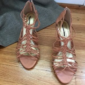 J. Crew Macrame Knotted Block Heels